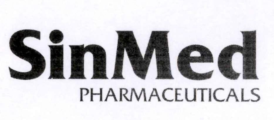 Nhãn hiệu SinMed PHARMACEUTICALS  của Công ty TNHH SINMED VIỆT NAM, số đơn 4-2022-49525