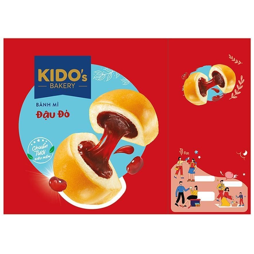 Công ty cổ phần Tập đoàn KIDO的KIDO’s BAKERY BÁNH MÌ Đậu Đỏ Chuẩn Tươi SIÊU MỀM Fun 品牌, 申请号 4-2022-50535