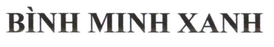 Trademark BÌNH MINH XANH  of Nguyễn Doãn Thiệu, application No 4-2022-50551