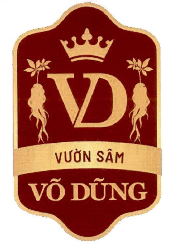 Nhãn hiệu VƯỜN SÂM VÕ DŨNG VD  của Hộ kinh doanh Võ Văn Dũng, số đơn 4-2022-52481