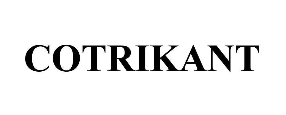 Nhãn hiệu COTRIKANT  của CÔNG TY TNHH MỘT THÀNH VIÊN DƯỢC PHẨM PV HEALTHCARE, số đơn 4-2022-54473