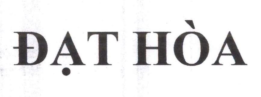 Trademark ĐẠT HÒA  of Nguyễn Doãn Thiệu, application No 4-2022-54868