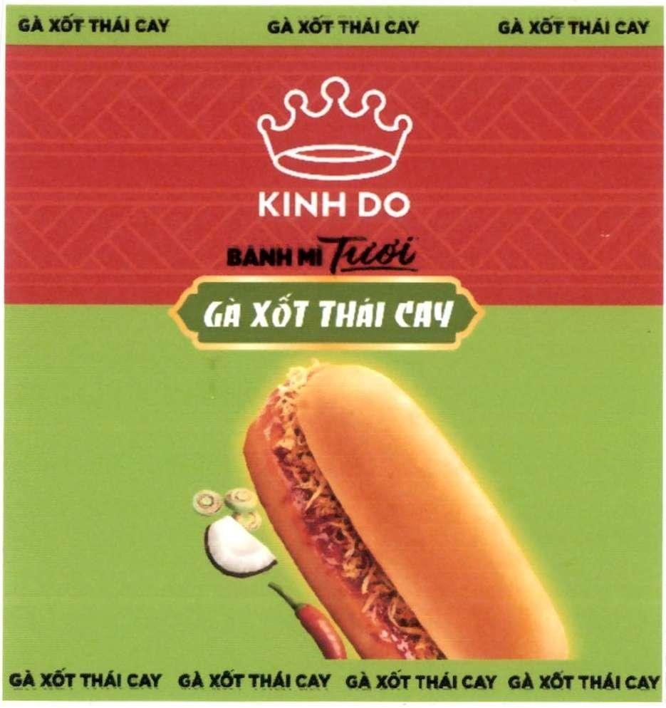 Nhãn hiệu GÀ XỐT THÁI CAY GÀ XỐT THÁI CAY GÀ XỐT THÁI CAY GÀ XỐT THÁI CAY GÀ XỐT THÁI CAY GÀ XỐT THÁI CAY GÀ XỐT THÁI CAY GÀ XỐT THÁI CAY KINH DO BÁNH MÌ TƯƠI GÀ XỐT THÁI CAY  của Mondelez International AMEA Pte. Ltd., số đơn 4-2023-01078