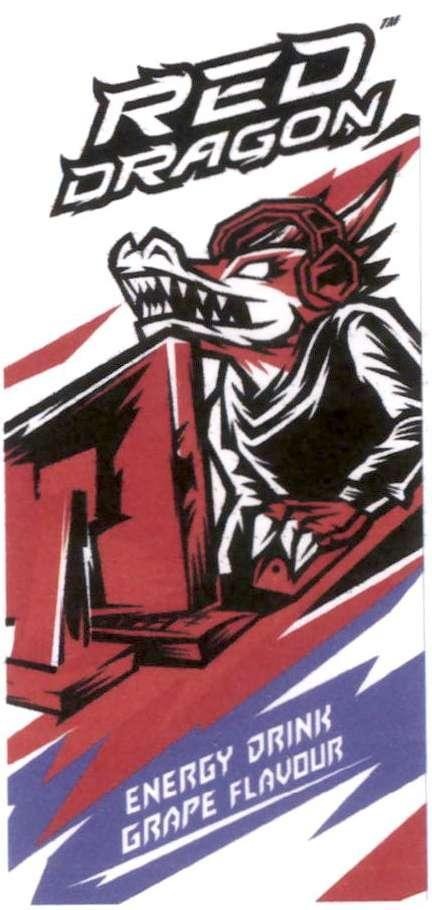 Trademark RED DRAGON ENERGY DRINK GRAPE FLAVOUR  of UNIVERSAL ROBINA CORPORATION, application No 4-2023-01658