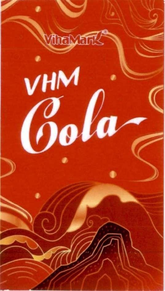 Nhãn hiệu VihaMark VHM Cola  của CÔNG TY CỔ PHẦN TẬP ĐOÀN VIHAMARK, số đơn 4-2023-01814