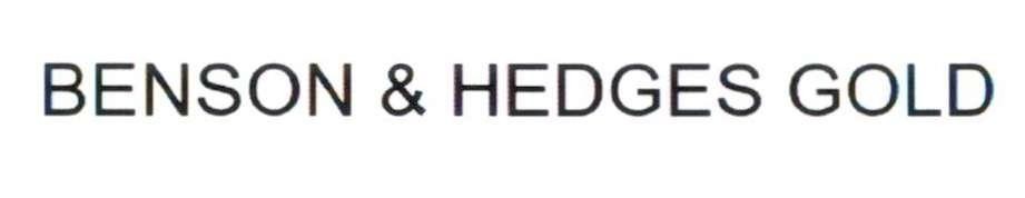 BENSON & HEDGES GOLD 