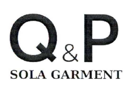Nhãn hiệu Q&P SOLA GARMENT  của TRẦN HÙNG SƠN, số đơn 4-2023-03836