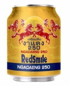 Nhãn hiệu RedSmile NGADAENG 250 NGADAENG 250 250 [Krueng Duem: đồ uống; Ngà daeng: mè đỏ]  của Công ty cổ phần thực phẩm và nước giải khát NAM VIỆT, số đơn 4-2023-08067