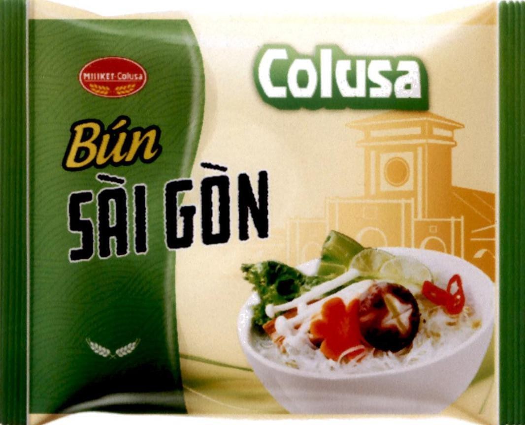 Nhãn hiệu Bún Sài Gòn Colusa MILIKET-Colusa  của Công ty cổ phần lương thực thực phẩm Colusa-Miliket, số đơn 4-2023-19137