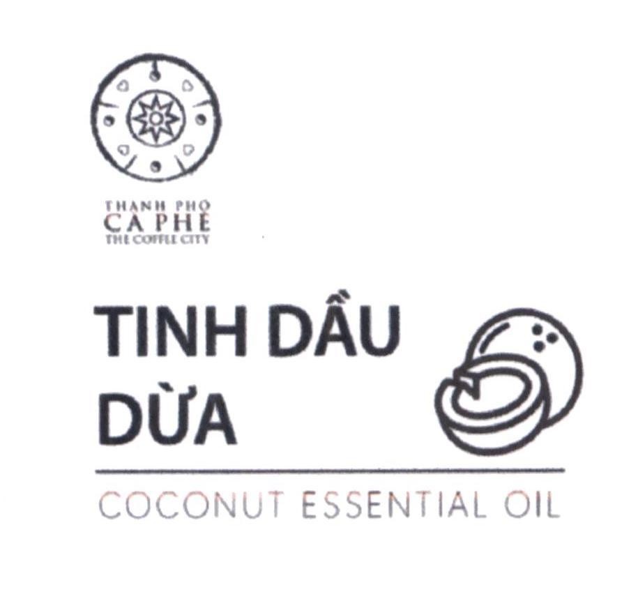 Nhãn hiệu THÀNH PHỐ CÀ PHÊ THE COFFEE CITY TINH DẦU DỪA COCONUT ESSENTIAL OIL 0 MMMM  của Công ty cổ phần đầu tư TRUNG NGUYÊN, số đơn 4-2023-19885