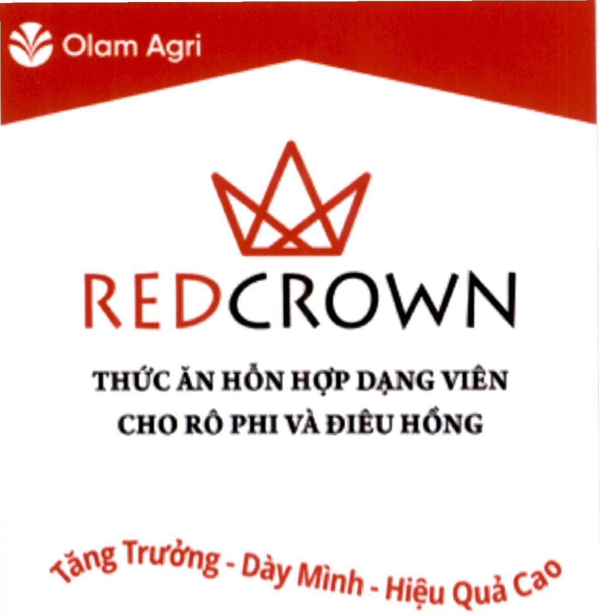 Olam Agri REDCROWN THỨC ĂN HỖN HỢP DẠNG VIÊN CHO RÔ PHI VÀ ĐIÊU HỒNG Tăng Trưởng - Dày Mình - Hiệu Quả Cao 
