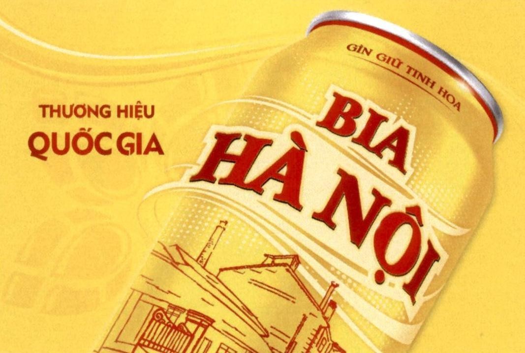 Nhãn hiệu BIA HÀ NỘI THƯƠNG HIỆU QUỐC GIA GIỮ GÌN TINH HOA  của Tổng công ty cổ phần Bia - Rượu - Nước giải khát Hà Nội, số đơn 4-2023-26039