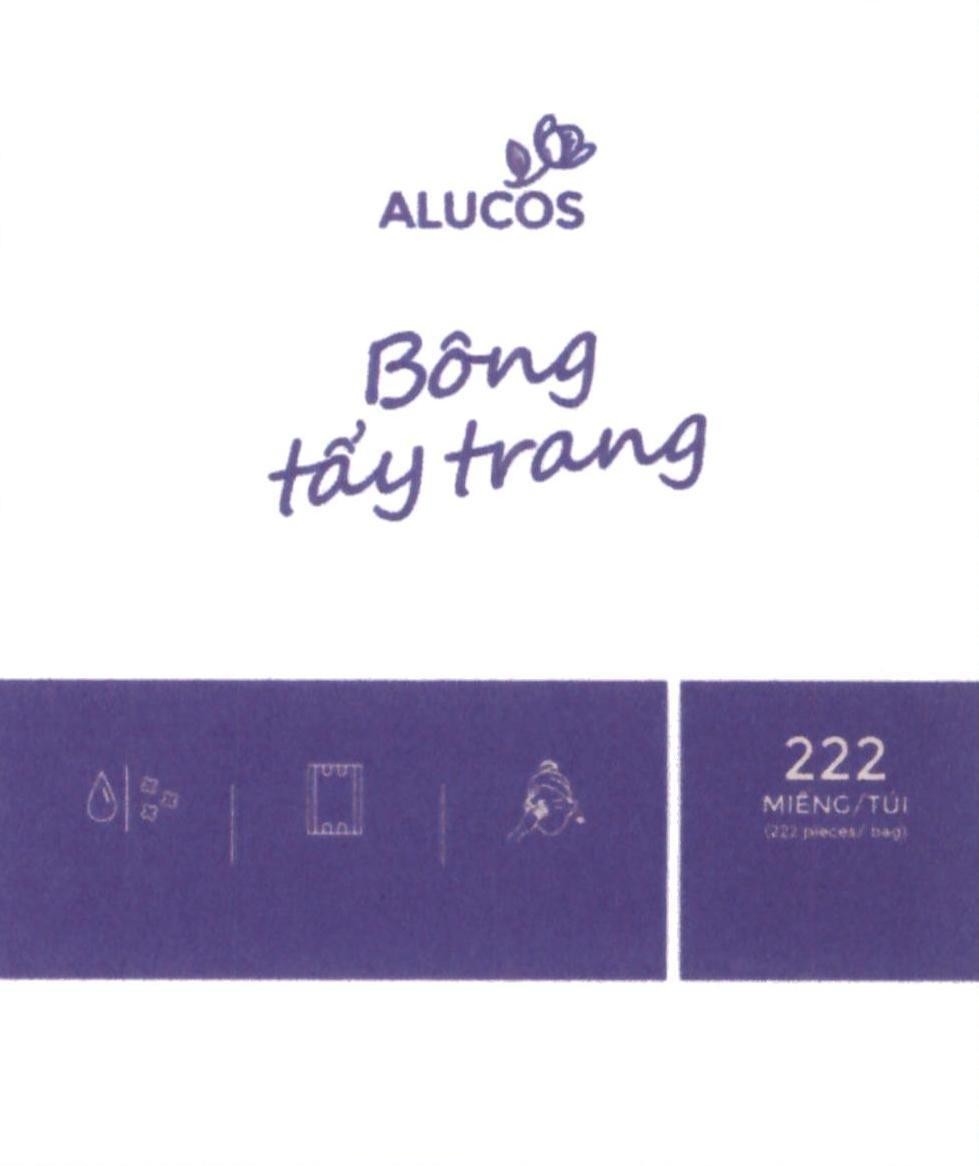 ALUCOS Bông tẩy trang 222 MIẾNG/TÚI (222 pieces/bag) 