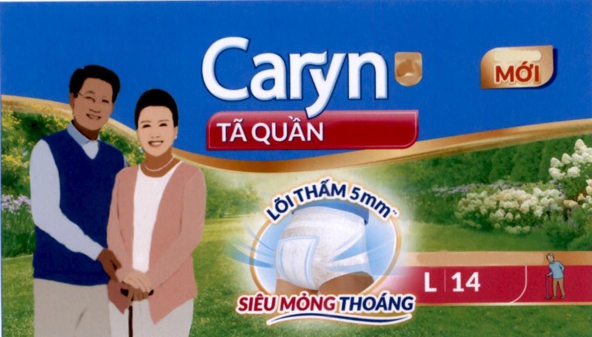 Nhãn hiệu Caryn TÃ QUẦN MỚI LÕI THẤM 5mm SIÊU MỎNG THOÁNG L 14  của Công ty cổ phần Diana Unicharm, số đơn 4-2023-26976