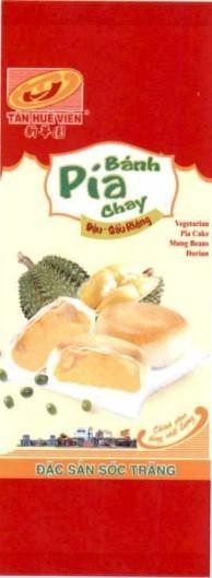 Bánh Pía Chay Đậu - Sầu Riêng Vegetarian Pia Mung Beans Durian T H V TÂN HUÊ VIÊN [xin hua yuan: TÂN HUÊ VIÊN] Chinh phục bằng chất lượng ĐẶC SẢN SÓC TRĂNG 