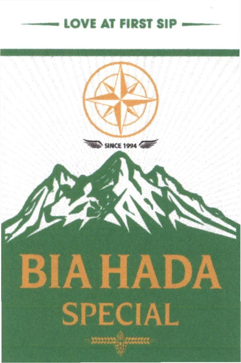 Nhãn hiệu BIA HADA SPECIAL LOVE AT FIRST SIP SINCE 1994  của Công ty TNHH Phú Thái Sơn, số đơn 4-2023-33712