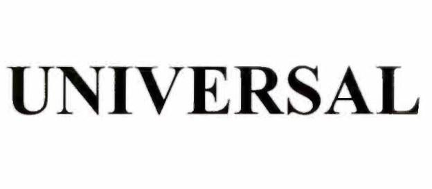 Nhãn hiệu UNIVERSAL  của Công ty TNHH một thành viên sản xuất thương mại Vũ Trụ L.A, số đơn 4-2023-40803