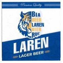 LAREN LAGER BEER BIA BEER LAREN BIER RUE PRemium Quality 