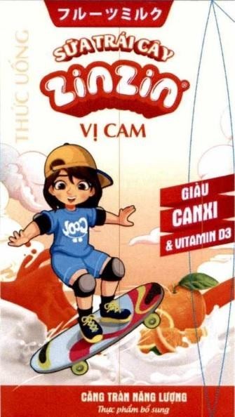 SỮA TRÁI CÂY zinzin VỊ CAM Cool THỨC UỐNG GIÀU CANXI & VITAMIN D3 CĂNG TRÀN NĂNG LƯỢNG Thực phẩm bổ sung [phư-rư-trư-mi-rư-cư: sữa trái cây] 