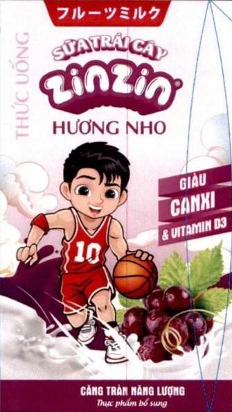 SỮA TRÁI CÂY zinzin HƯƠNG NHO 10 THỨC UỐNG GIÀU CANXI & VITAMIN D3 CĂNG TRÀN NĂNG LƯỢNG Thực phẩm bổ sung [phư-rư-trư-mi-rư-cư: sữa trái cây] 