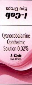 Nhãn hiệu Eye Drops i-Cob Cyanocobalamine Ophthalmic Solution 0.02% i-Cob Eye Drops  của CÔNG TY TNHH MỘT THÀNH VIÊN DƯỢC PHẨM PV HEALTHCARE, số đơn 4-2023-49491
