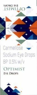 Nhãn hiệu EYE DROPS OPTIMIST Carmellose Sodium Eye Drops BP 0.5% w/v OPTIMIST EYE DROPS  của CÔNG TY TNHH MỘT THÀNH VIÊN DƯỢC PHẨM PV HEALTHCARE, số đơn 4-2023-49492