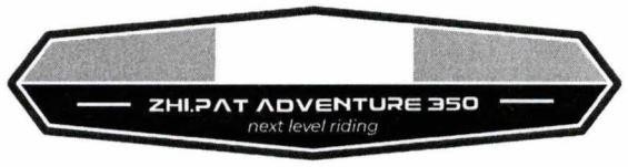 Nhãn hiệu ZHI.PAT ADVENTURE 350 next level riding  của Công ty TNHH sản xuất - thương mại - dịch vụ Đài Phong, số đơn 4-2023-54168