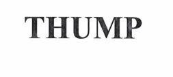 Nhãn hiệu THUMP  của Công ty TNHH một thành viên thuốc lá Long An, số đơn 4-2023-59300