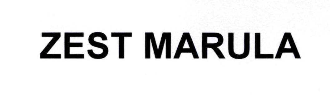 Nhãn hiệu ZEST MARULA  của KT&G Corporation, số đơn 4-2024-01697
