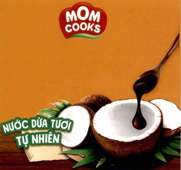Trademark MOM COOKS NƯỚC DỪA TƯƠI TỰ NHIÊN  of Công ty cổ phần hàng tiêu dùng Biên Hòa, application No 4-2024-17814