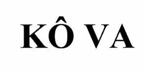 Nhãn hiệu KÔ VA  của CÔNG TY TNHH SƠN KOVA, số đơn 4-2024-30516