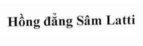 Hồng đẳng Sâm Latti 