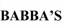 Nhãn hiệu BABBAʼS  của Công ty cổ phần Chatude Global, số đơn 4-2024-41716