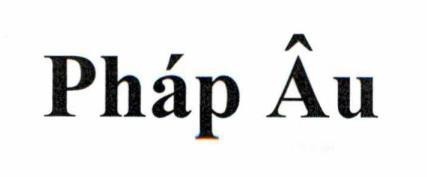 Nhãn hiệu Pháp Âu  của Công ty cổ phần y dược Pháp Âu, số đơn 4-2024-48924