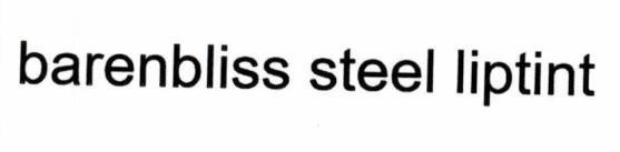 Nhãn hiệu barenbliss Steel liptint  của HEBE BEAUTY PTE. LTD., số đơn 4-2024-50694