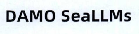 Nhãn hiệu DAMO SeaLLMs  của ALIBABA INNOVATION PRIVATE LIMITED, số đơn 4-2024-58853