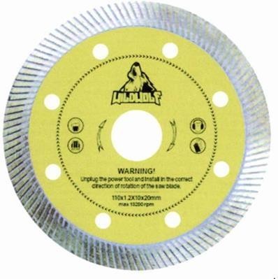WildWolf WARNING! Unplug the power tool and install in the correct direction of rotation of the saw blade 110x1.2x10x20 mm max 13200 rpm