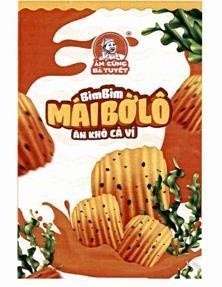 Nhãn hiệu ĂN CÙNG BÀ TUYẾT BimBim MÁI BỜ LÔ ĂN KHÔ CẢ VÍ R  của Nguyễn Minh Trường, số đơn 4-2024-63789