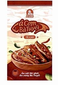 Nhãn hiệu ĂN CÙNG BÀ TUYẾT Cá Cơm Bà Tuyết TÊ CAY Ăn vặt thì phải Ăn cùng Bà Tuyết R  của Nguyễn Minh Trường, số đơn 4-2024-63793