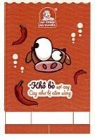 Nhãn hiệu ĂN CÙNG BÀ TUYẾT Khô bò sợi cay Cay như bị cắm sừng R  của Nguyễn Minh Trường, số đơn 4-2024-63803