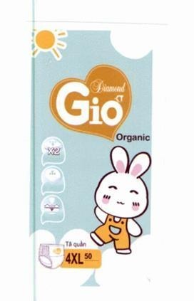 Nhãn hiệu Gio Diamond CT Organic Tã quần 4XL 50  của Mai Thị Trang, số đơn 4-2025-00523