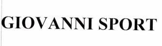 CÔNG TY CỐ PHẦN TẬP ĐOÀN GIOVANNI的GIOVANNI SPORT 品牌, 申请号 4-2025-02069