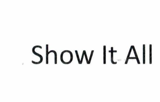 Nhãn hiệu Show It All  của CÔNG TY CỔ PHẦN TẬP ĐOÀN YEAH1, số đơn 4-2025-04720