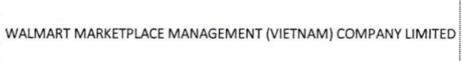 Nhãn hiệu WALMART MARKETPLACE MANAGEMENT (VIETNAM) COMPANY LIMITED  của Walmart Apollo, LLC, số đơn 4-2025-05172