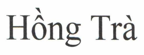 Nhãn hiệu Hồng Trà  của Công ty TNHH một thành viên thuốc lá Bắc Sơn, số đơn 4-2025-06195