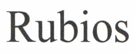 Nhãn hiệu Rubios  của Công ty TNHH một thành viên thuốc lá Bắc Sơn, số đơn 4-2025-06196