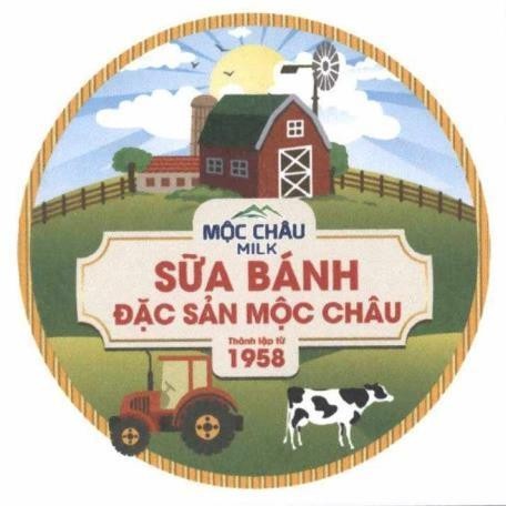 Nhãn hiệu MỘC CHÂU MILK SỮA BÁNH ĐẶC SẢN MỘC CHÂU  của Công ty CP giống bò sữa Mộc Châu, số đơn 4-2025-07483