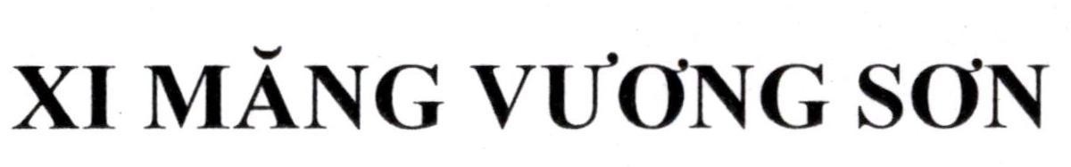 PHAN HỒNG SƠN的XI MĂNG VƯƠNG SƠN 品牌, 申请号 4-2025-15001