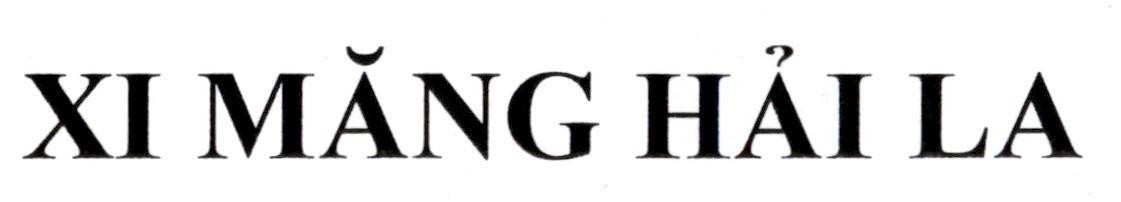 PHAN HỒNG SƠN的XI MĂNG HẢI LA 品牌, 申请号 4-2025-15002