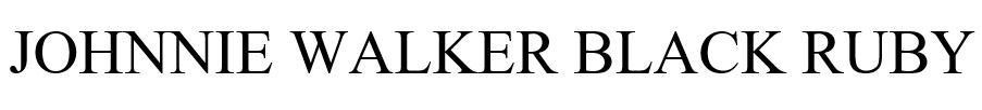 Nhãn hiệu JOHNNIE WALKER BLACK RUBY  của DIAGEO BRANDS B.V., số đơn 4-2025-17600